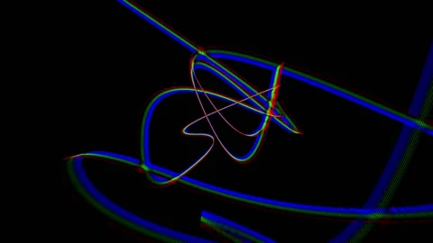 Messed lines movement. Weird motion design with abstract graphic silhouettes. Stock Footage 137608030
