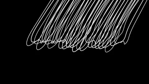 Messed lines movement. Weird motion design with abstract graphic silhouettes. Stock Footage 138162557