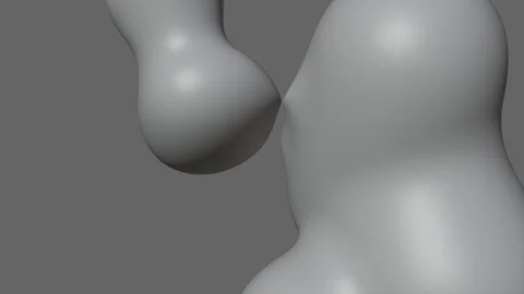 Messed morphing balls animation. Digital motion design. Stock Footage 126556402