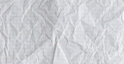 Messed up squared paper sheet background for business planning Stock Photos