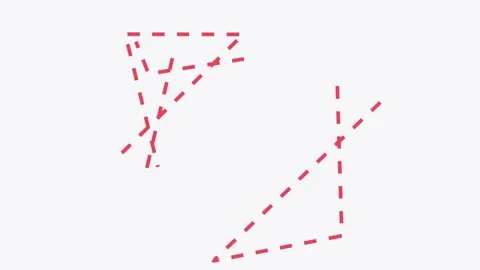 Messed strokes flickering on solid background. Graphic silhouettes pattern. Stock Footage 146260869