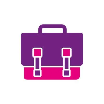 Messenger bag icon vector, flat illustration Stock Illustration