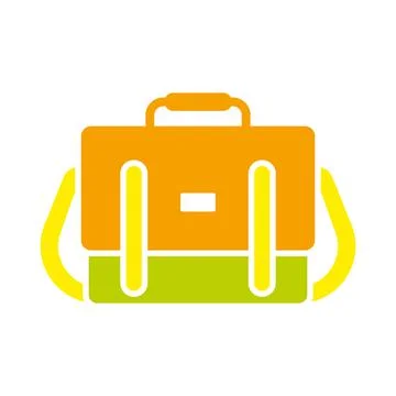 Messenger bag icon vector, flat illustration Stock Illustration