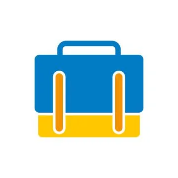 Messenger bag icon vector, flat illustration Stock Illustration