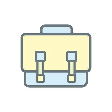 Messenger bag icon vector, flat illustration Stock Illustration