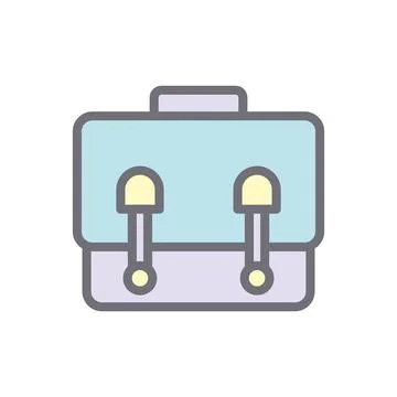 Messenger bag icon vector, flat illustration Stock Illustration