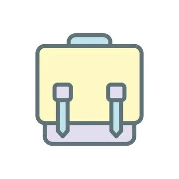 Messenger bag icon vector, flat illustration Stock Illustration