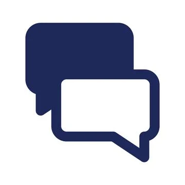 Messenger black pixel perfect solid ui icon Illustrazione stock