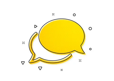 Messenger icon. Speech bubble sign. Chat message. Vector イラスト素材