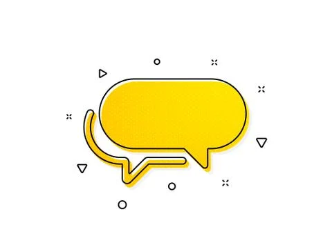 Messenger icon. Speech bubble sign. Chat message. Vector イラスト素材