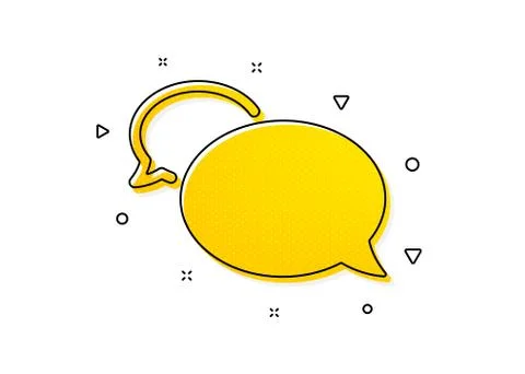 Messenger icon. Speech bubble sign. Chat message. Vector イラスト素材