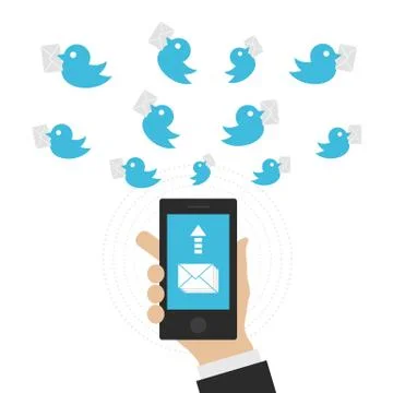 Messenger Illustrazione stock