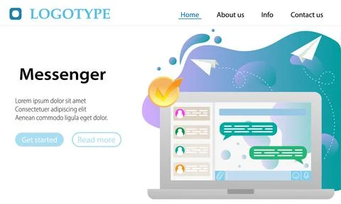 Messenger Stock Illustration