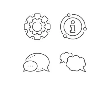 Messenger line icon. Comic speech bubble sign. Chat message. Vector イラスト素材