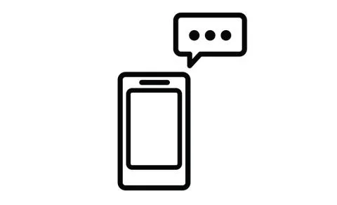 Messenger. Speech bubbles. Phone chat イラスト素材