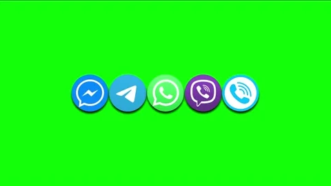 Messengers Chromakey Green screen Stock Footage 166687200