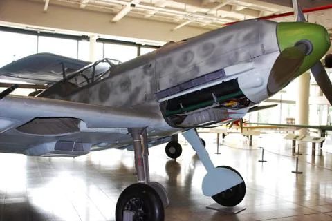 Messerschmitt Bf 109 E german fighter Stock Photos