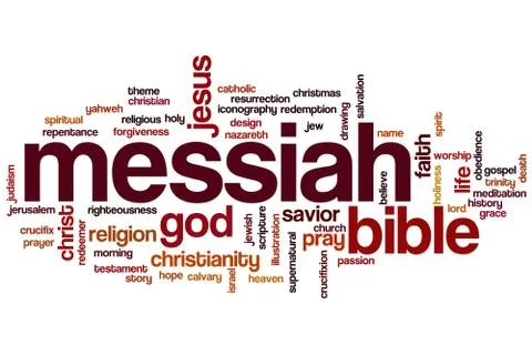 Messiah word cloud Stock Illustration
