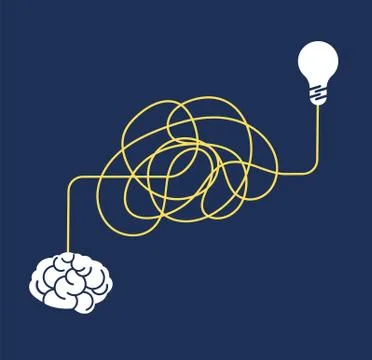 Messy complicated way. Confused process, chaos line symbol. Tangled scribble Stock Illustration