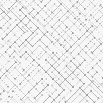 Messy connected dots seamless background. Stock Illustration