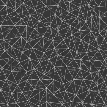 Messy connected dots seamless background. Stock Illustration