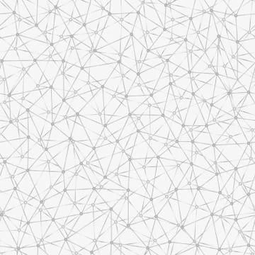 Messy connected dots seamless background. Illustrazione stock