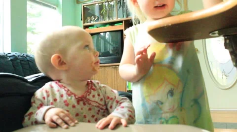 Messy faced toddler Stock Footage 41652010