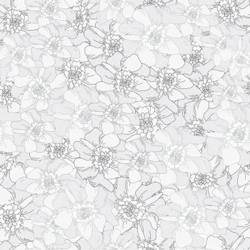 Messy flowers Stock Illustration