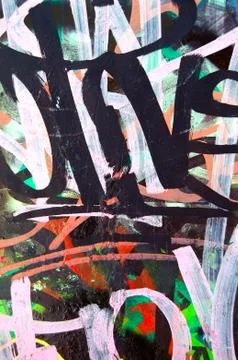 Messy graffiti Stock-Fotos