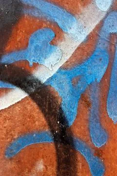 Messy graffiti wall background Stock Illustration