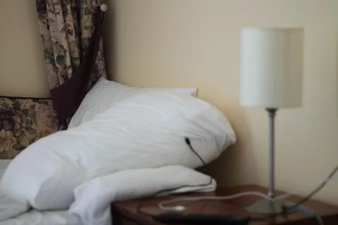 Messy interior in the hotel Stock Photos