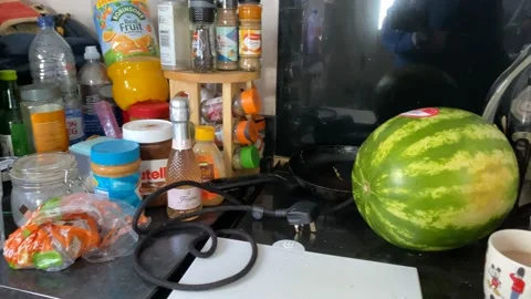 Messy Kitchen Stock Footage 176271315