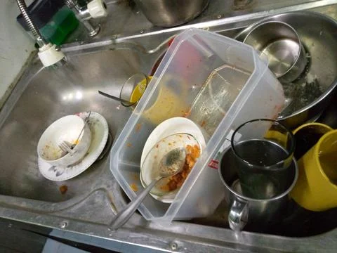 Messy kitchen Foto stock