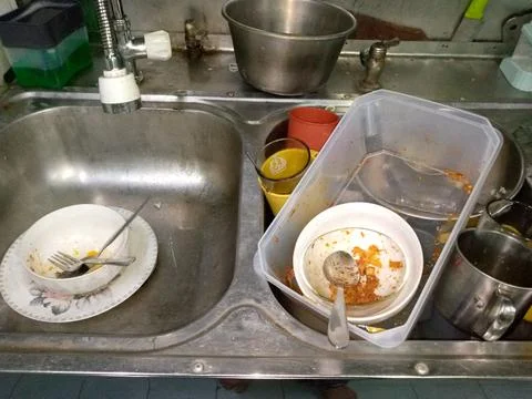 Messy kitchen Stock Photos