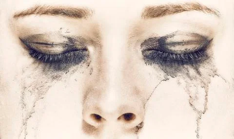 Messy makeup Фото