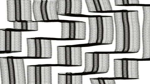 Messy objects motion - graphic animation. doodle decoration visuals. Stock Footage 122268994