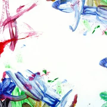 Messy paint background square Stock Photos