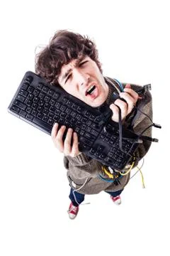 Messy pc Stock Photos