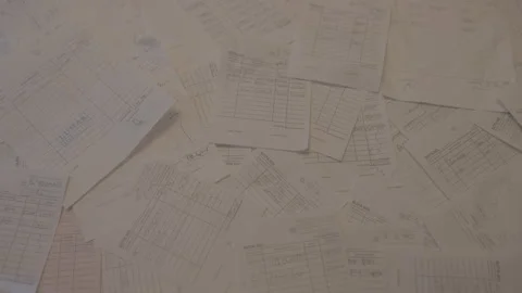 Messy purchase notes Stock Footage 270706012