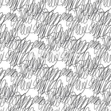 Hand drawn tangle scrawl sketchabstract Royalty Free Vector