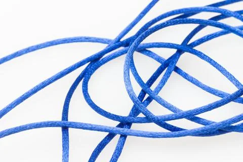 Messy string on white background Stock Photos