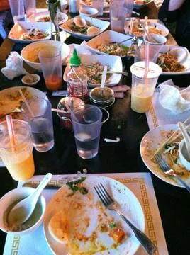 Messy Table Stock Photos