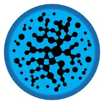 Meta ball Connect Dot Set. Molecule chain. Circle Shapes. Abstract Geometric  스톡 일러스트