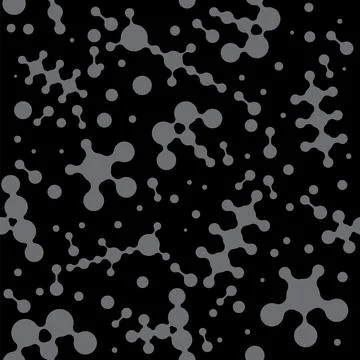 Meta ball Connect Dot Set. Molecule chain. Circle Shapes. Abstract Geometric  Illustrazione stock