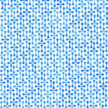 Meta ball Connect Dot Set. Molecule chain. Blue Circle Shapes. Abstract Geo.. Stock Illustration