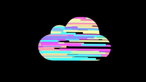 Meta Cloud, 3D illustration, symbol of cloud technology in modern digital wor Illustrazione stock