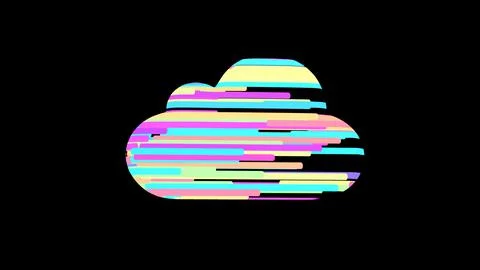 Meta Cloud, 3D illustration, symbol of cloud technology in modern digital wor Stock Illustration