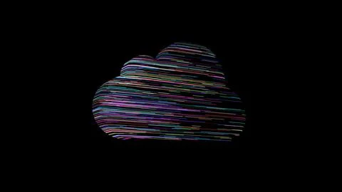 Meta Cloud, 3D illustration, symbol of cloud technology in modern digital wor Stock-Illustration