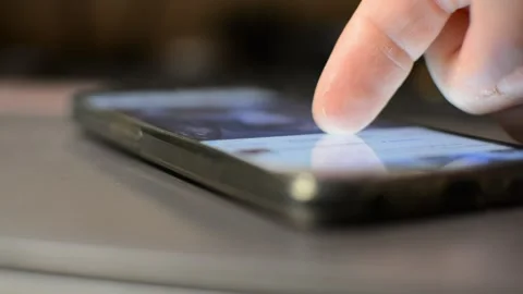 Meta social network app. facebook instagram app on phone display screen. Stock-Footage 302344517