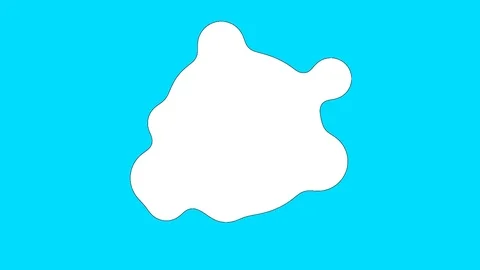 Metaball abstract animation on a blue background Stock Footage 104231391